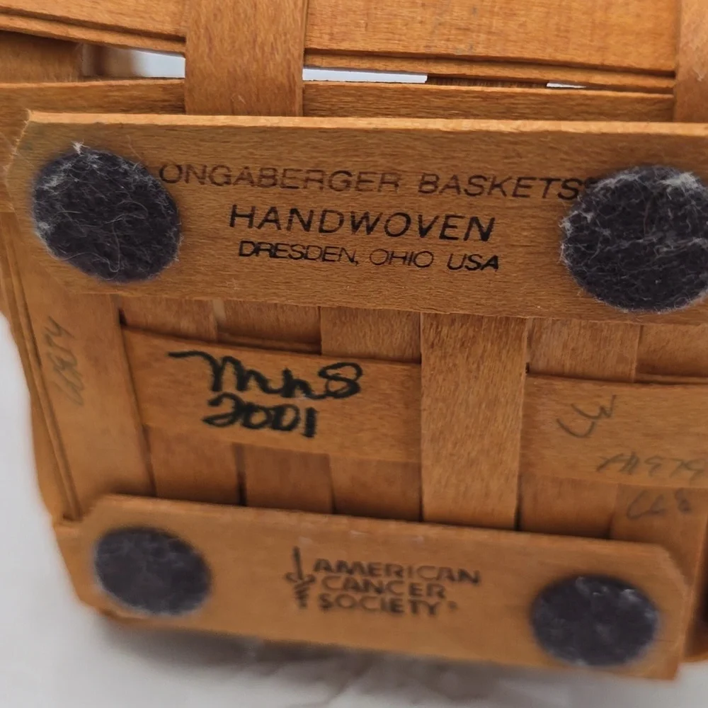 Longaberger 2001 handwoven